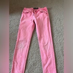Pink Vanilla Star Girl's Skinny Jeans Size 8 with Adjustable Waist